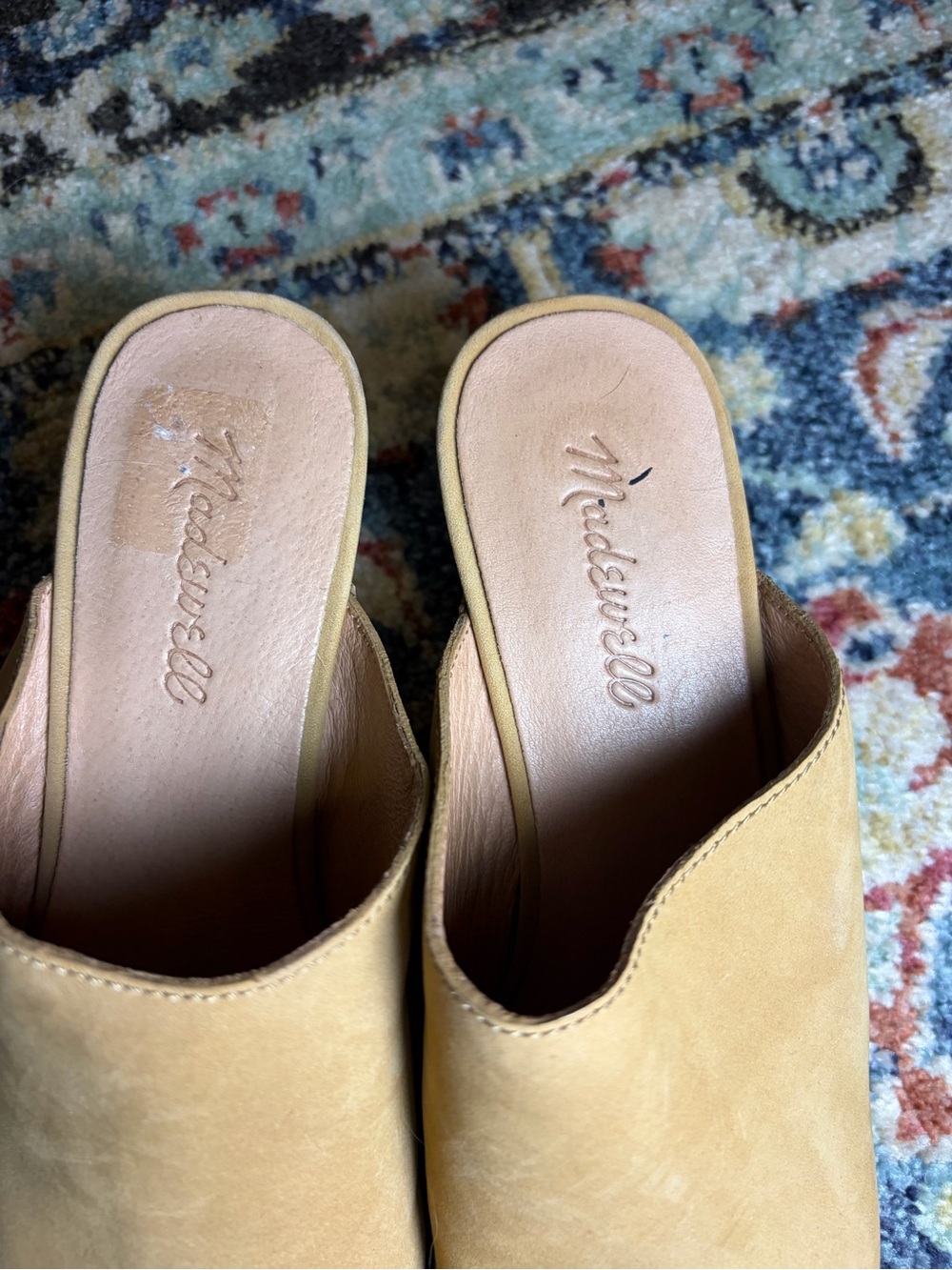 Madewell Ayanna Wooden Clog in Camel Leather. Size 7.5. Retail $128 - Picture 5 of 10